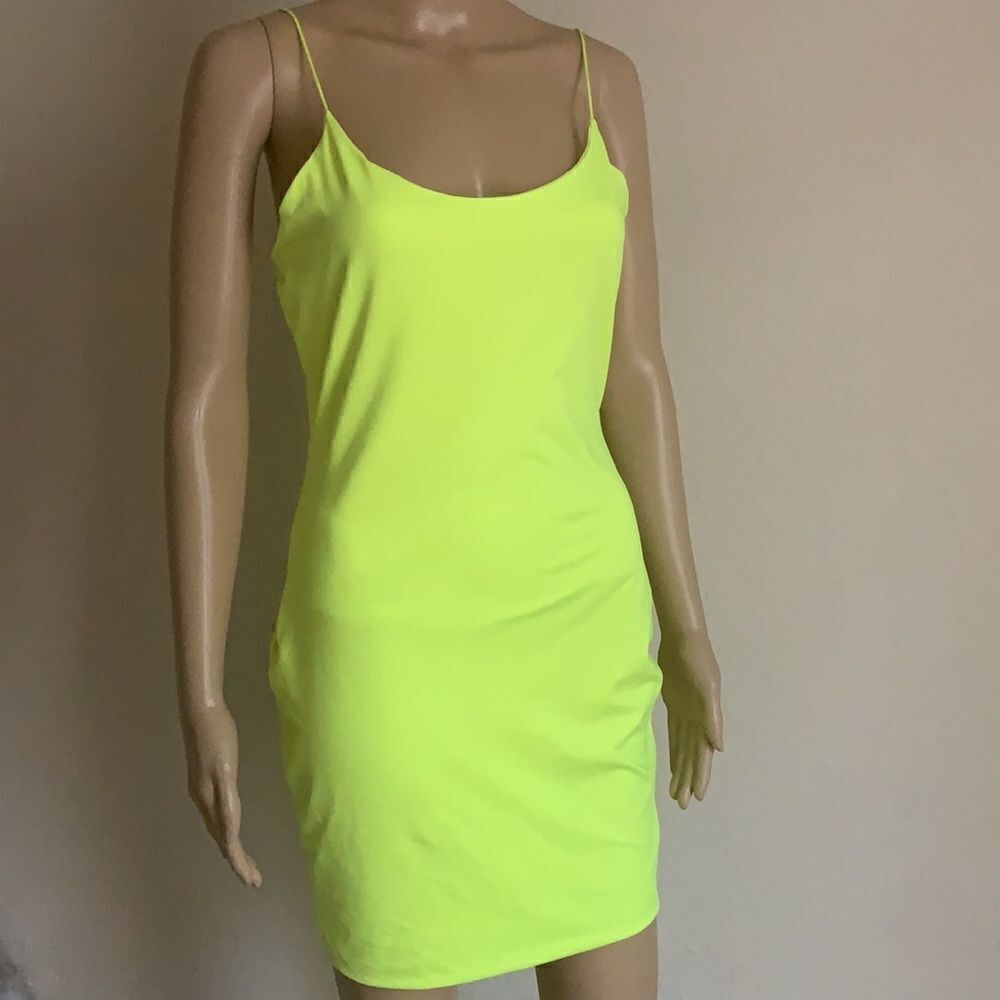 Neon green dress  